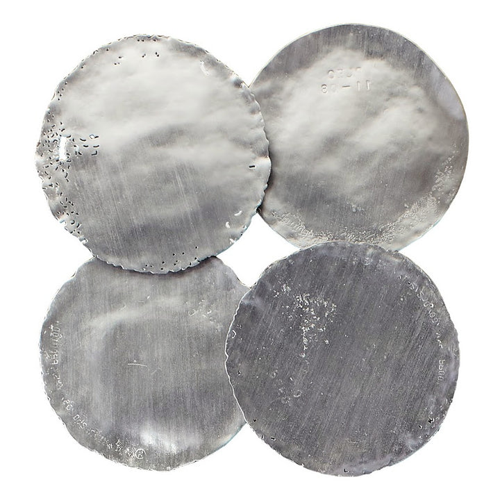 SILVER CAST OIL DRUM WALL DISCS | SET OF 4