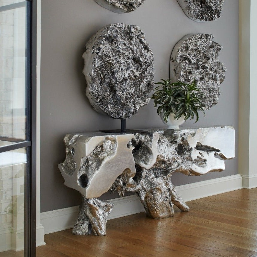 SILVER LEAF FREEFORM ROOT CONSOLE