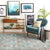 SNOWY TEXTURED COTTON PILLOW: MULTI STRIPE
