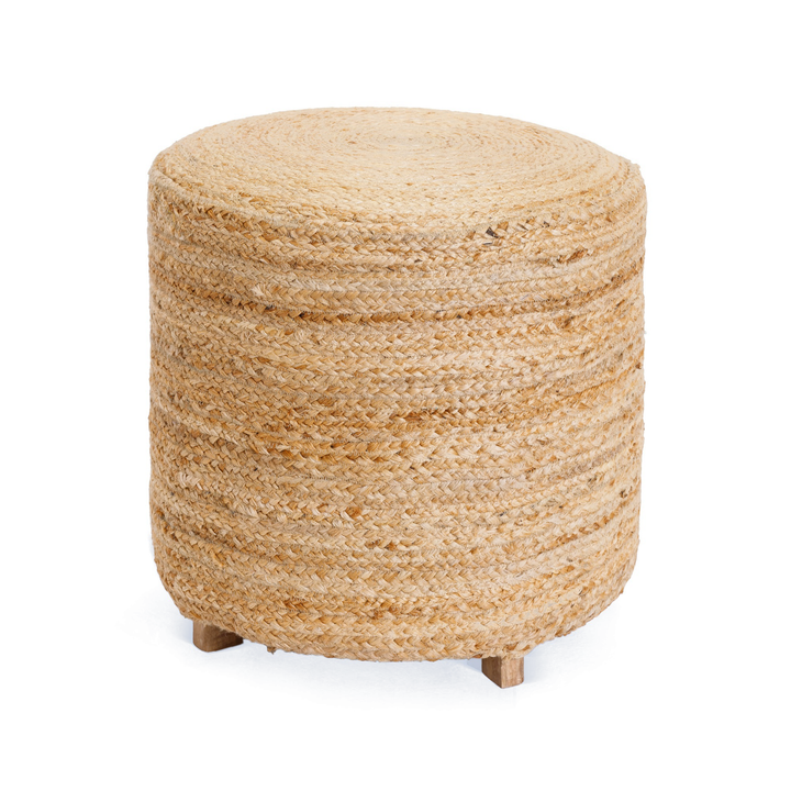 SOBE JUTE WRAPPED ACCENT OTTOMAN