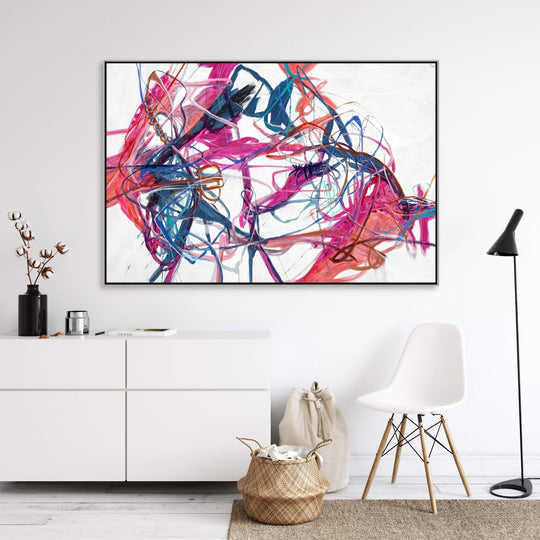 "SORTING SHAPING" CANVAS ART