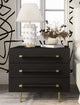 STRIDE BLACK LACQUER NIGHTSTAND