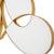 SYMPHONY GOLD METAL + WHITE GLASS WALL ART