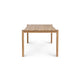 TEMPO NATURAL TEAK OUTDOOR DINING TABLE