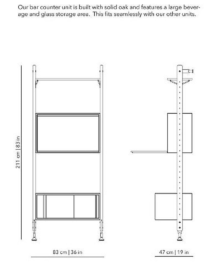 THEO WALL UNIT WITH BAR