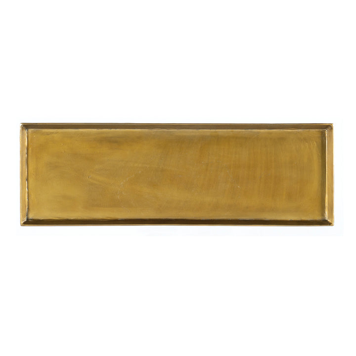 TIBI GOLD TRAY TOP CONSOLE TABLE