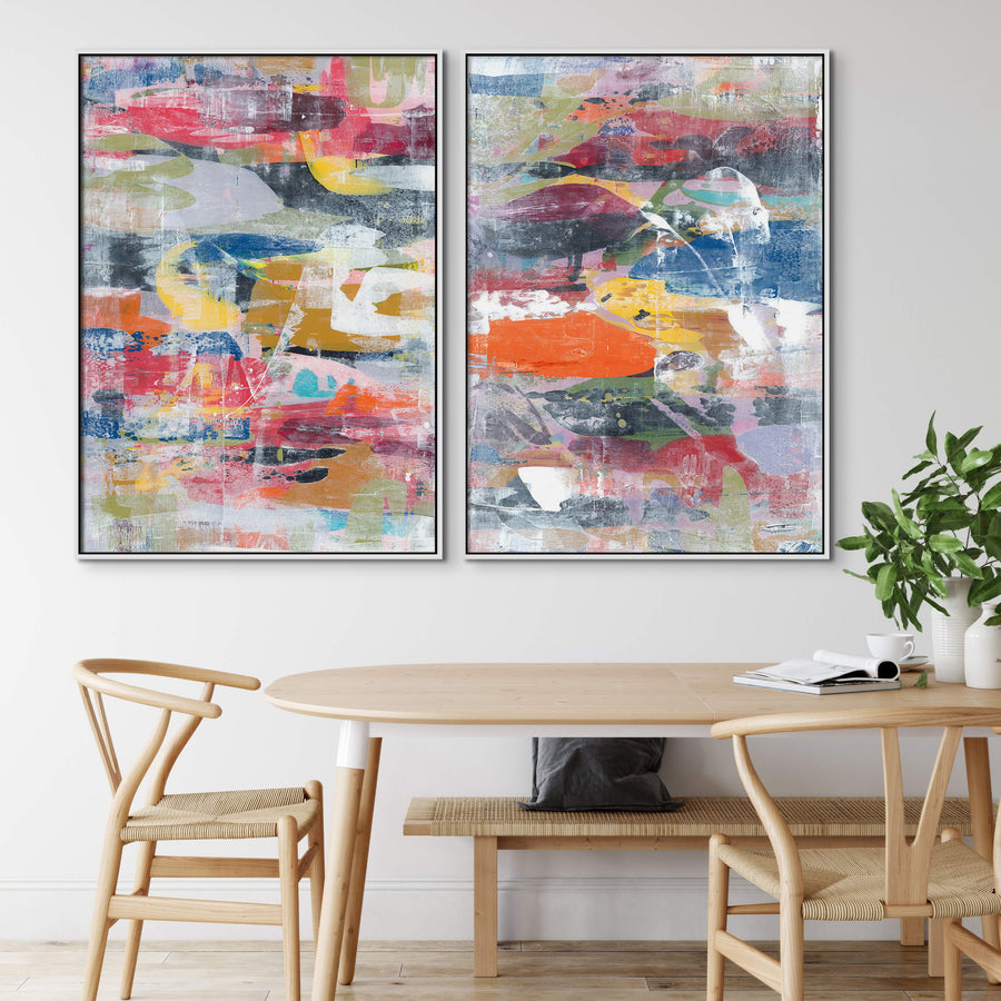 "VARIETAL COLORS IN MOTION I" CANVAS ART