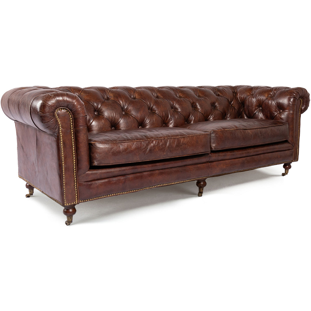 WINDSOR VINTAGE LEATHER CHESTERFIELD SOFA