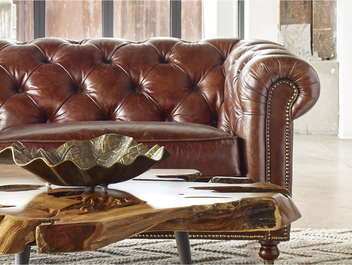 WINDSOR VINTAGE LEATHER CHESTERFIELD SOFA