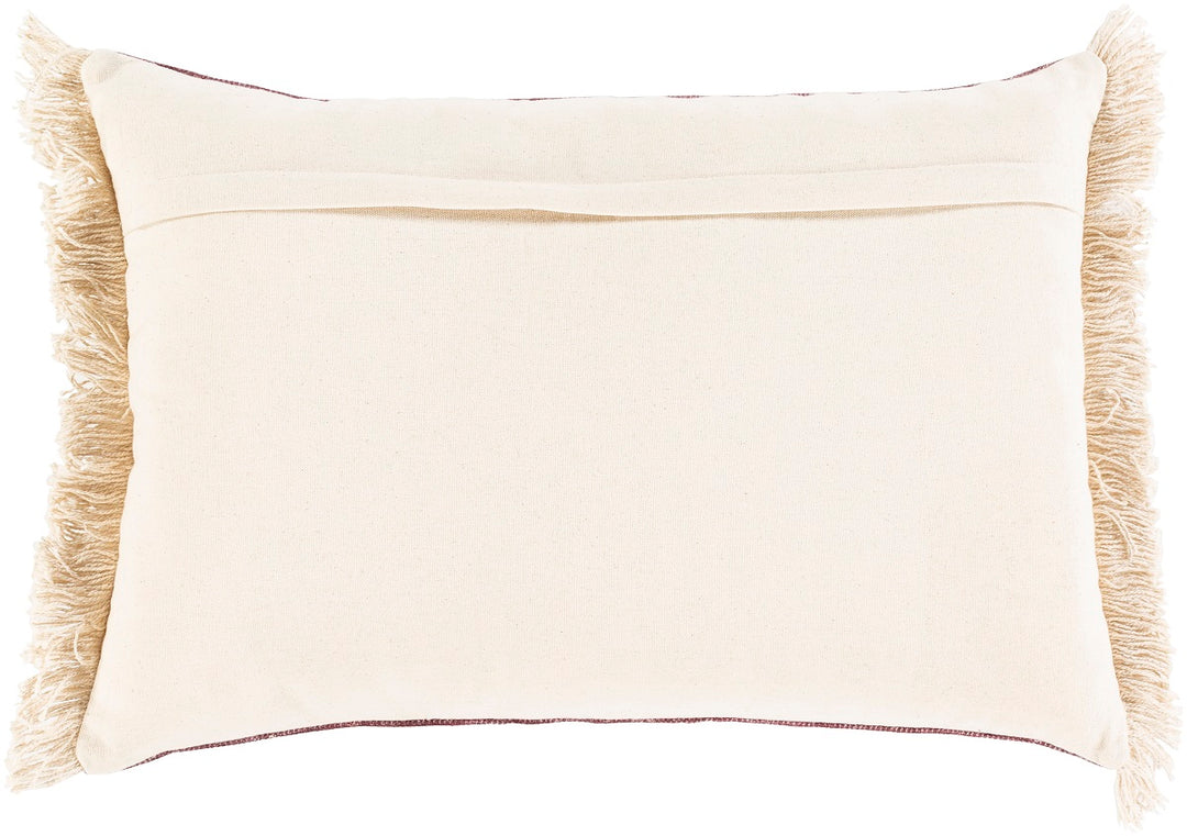 ZENDAYA BLOCK PRINT LUMBAR PILLOW: PLUM MULTI