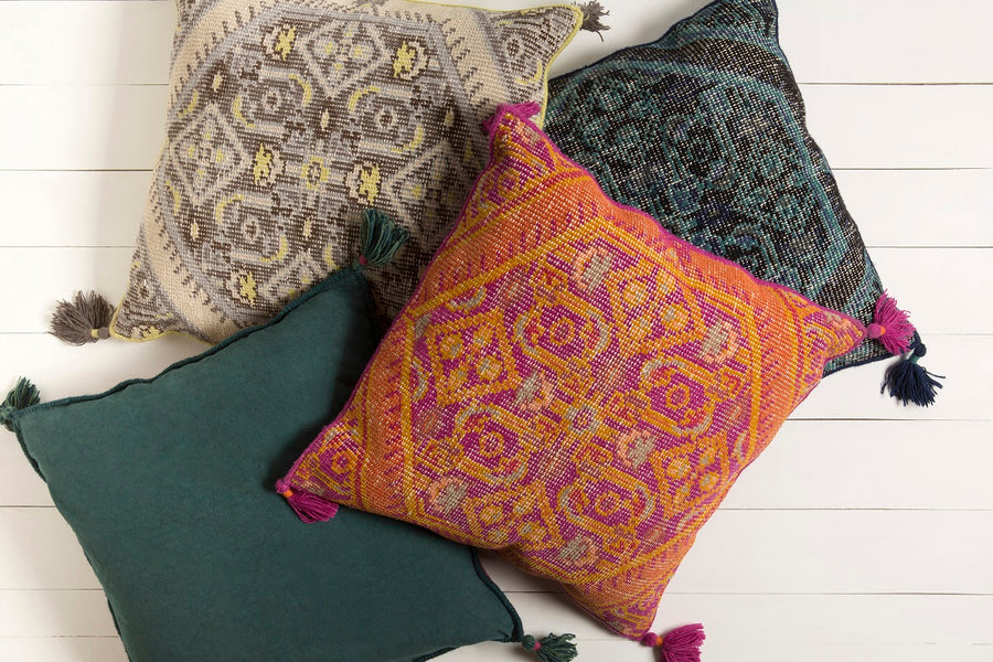 HILO PILLOW: FUCHSIA, ORANGE